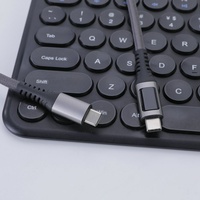 Kabel USB4 40Gbps Kompatibel Thunderbolt 4 Streaming Video 8K Pengisian Cepat PD Tipe-C dengan Layar Digital Logam Tembaga Murni