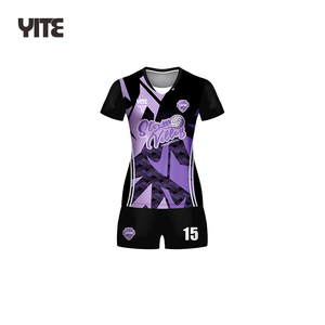 Tenue de <span class=keywords><strong>volley</strong></span>-ball personnalisée YITE, maillot de <span class=keywords><strong>volley</strong></span>-ball en polyester à sublimation, séchage rapide, ensemble uniforme de <span class=keywords><strong>volley</strong></span>-ball - Product Image 2