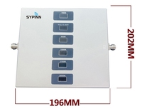 Amplificador de Señal Móvil de 6 Bandas, Kit Completo, 700-2600 MHz, Repetidor 3G 4G 5G, Compatible con los Estándares B28 B20 B8 B3 B1 B7