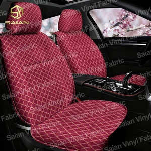 Rouleau de tissu en <span class=keywords><strong>cuir</strong></span> synthétique imitation PU brodé matelassé pour housse de siège de voiture, sellerie automobile, équipement de golf - Product Image 3