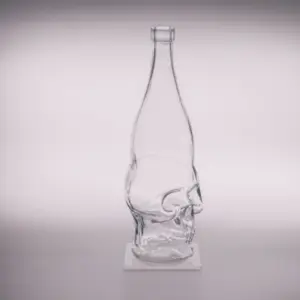 750ml Customized Skull Wine Whisky Decanter Glass Bottle 750ml Gothic Personality Strong Wine Bottle