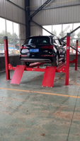 Elevador de Estacionamiento de Perfil Bajo LAUNCH TLT440 220v 4000kg 4.0T, Elevador de Autos de Cuatro Postes, Estable y de Primera Calidad, Directo de Fábrica