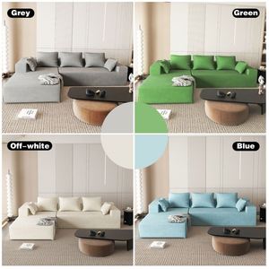 طقم أرائك منزلية حديث النمط مقسم على شكل حرف L لغرفة المعيشة - Product Image 2