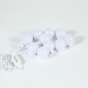 10 ampoules LED cosmétique 3M autocollant boule à intensité variable miroir <span class=keywords><strong>de</strong></span> maquillage lampe Hollywood vanité lumière <span class=keywords><strong>IP44</strong></span> évalué chambre moderne miroir <span class=keywords><strong>ampoule</strong></span> - Product Image 5