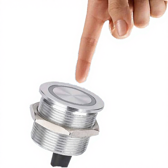 IP68 Electronic 24V 1NO Waterproof Aluminum Alloy Push Button Touch Switches