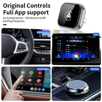 Adaptador Inalámbrico Portátil para Coche Carplay y Android Auto, Adaptador Inalámbrico 2 en 1, Caja de IA para Coche, Reproduce y Conecta, Caja de Android Auto