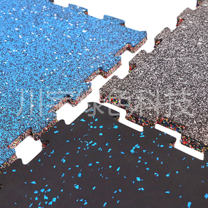Alfombrillas de espuma entrelazadas de 15mm con tapa de goma para suelos de gimnasio y garaje-Alfombra de goma con diseño de rompecabezas - Product Image 6
