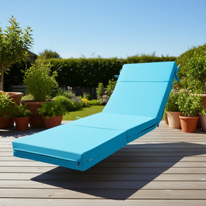 Cuscini per Sdraio da Esterno Teal 72 X 21 X 4 Pollici, Impermeabili e Resistenti allo Sbiadimento, Set di Tappetini per Patio, Terrazza e Giardino - Product Image 2