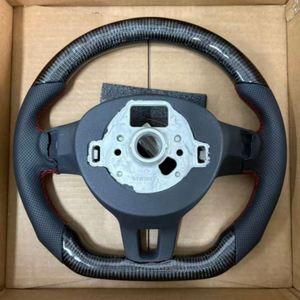 ขายส่งพวงมาลัยคาร์บอนไฟเบอร์แท้ของ Volkswagen สำหรับ Golf MK6 GTI R <span class=keywords><strong>Scirocco</strong></span> Passat Tiguan - Product Image 6