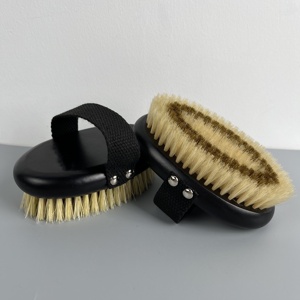 Brosse corporelle exfoliante en cuivre ionique premium, brosse à sec pour le corps, brosse à poils de sanglier pour la circulation sanguine - Product Image 3