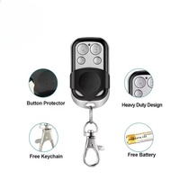 Télécommande universelle en métal à 4 boutons RF433MHz pour ouvre-porte de garage, duplicateur de télécommande, clé de clonage de code