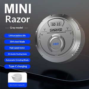Afeitadora eléctrica de doble cabezal de primera calidad, afeitadora de barba para hombre, resistente al agua, portátil y recargable, para el cuidado diario. - Product Image 6