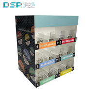 Support d'affichage de snus en acrylique noir et transparent à 4 niveaux de grande capacité de style classique en forme de L pour bureau d'usine DSP Vietnam