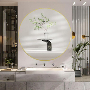 24 "36" <span class=keywords><strong>48</strong></span> "vát đánh bóng vòng gương cho phòng tắm tường hợp kim nhôm trang trí nội thất gương - Product Image 1