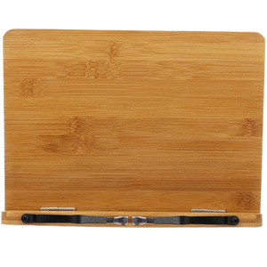 Support de tablette en bambou réglable pour la lecture sur bureau, pour livres et appareils - Product Image 5