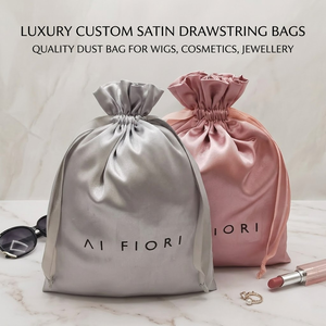 Sacchetto Personalizzato di Lusso in Seta per Parrucche, Sacchetto Antipolvere con Coulisse di Qualità per Cosmetici, Gioielli, Lingerie, Borse e Capelli - Product Image 5