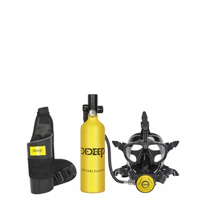 DIDEEP X4000pro+ 1L Haute Pression 200 bars Masque de Plongée Sous-Marine en Aluminium pour Plongée Technique avec Bouteille d'Oxygène de 10-20 Minutes - Product Image 1