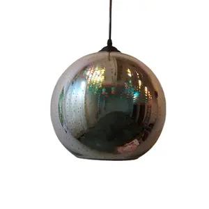 mini copper silver gold vintage 3d decor glass lampshade pendant lamp