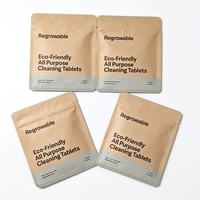 Faible quantité minimale de commande 200 pièces emballage alimentaire compostable écologique pour nourriture farine de noix thé poudre de riz biscuits biodégradable sac en papier Kraft