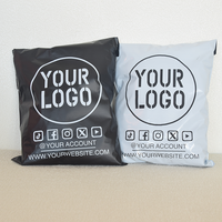 Sacs d'emballage pour vêtements écologiques givrés, sacs de transport avec impression de logo personnalisé, sacs de courrier pour colis