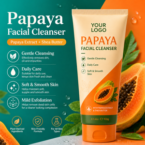 Limpiador Facial Suave con Extracto Natural de Papaya, Elimina Puntos Negros y Grasa de los Poros, Suaviza y No Irrita - Product Image 1