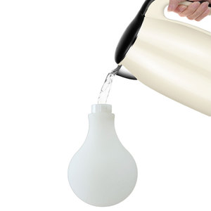 Kit de Limpieza Vaginal con Bulbo de Silicona de Textura Esférica Blanca - Product Image 5