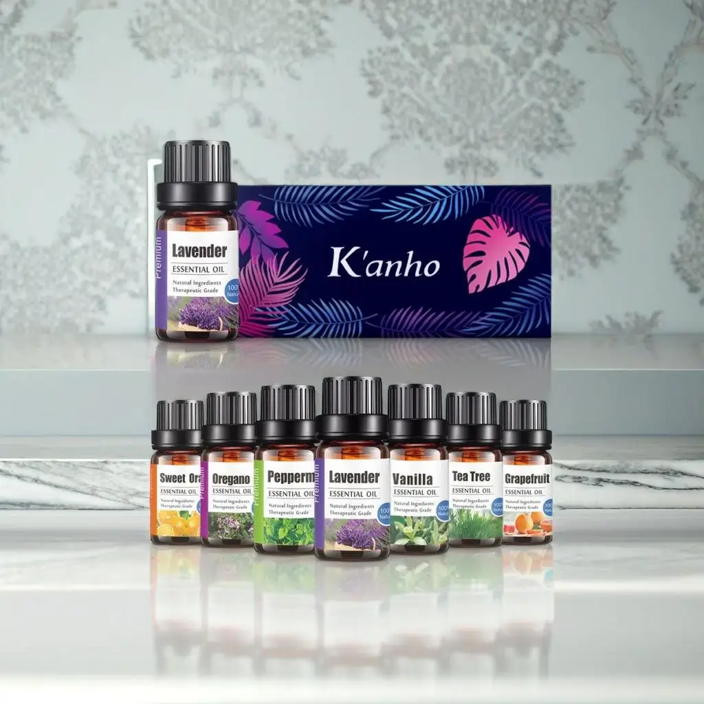 KanhoオーガニックラベンダーエッセンシャルオイルLavandula angustifolia香料用化粧品薬局製品