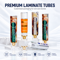 Tube d'emballage en aluminium et plastique pour dentifrice, bouchon à vis, impression UV, logo personnalisé, conteneur de pâte 12,7-35 mm