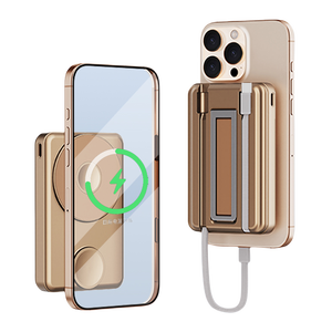 Banco <span class=keywords><strong>de</strong></span> Energía Inteligente con Soporte para Móvil, <span class=keywords><strong>Cargador</strong></span> Inalámbrico Universal <span class=keywords><strong>de</strong></span> Viaje con Cable Tipo-C - Product Image 5