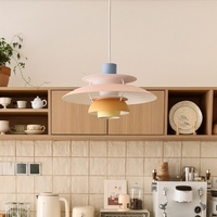 Replika Lampu Gantung Restoran UFO Gaya Denmark Asli, Modern Minimalis, Aluminium, Tinggi Dapat Disesuaikan, Cocok untuk Ruang Belajar