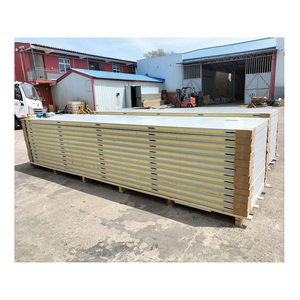 แผ่นฉนวนสำเร็จรูป PU <span class=keywords><strong>โฟม</strong></span> 40 มม. สำหรับห้องคลีนรูม ห้องเย็น โกดังเก็บสินค้า อาคาร ฉนวนกันความร้อนภายนอก - Product Image 3