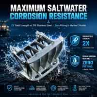 Grille de drainage de pont marine OEM personnalisée en acier inoxydable duplex 2205, moulée par investissement, résistante à l'eau salée pour yachts