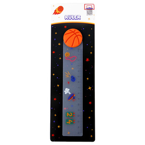 PP Kunststoff 15cm Lineal mit Tier gummi deckel für Kinder, langlebiges transparentes Design, für Schul bedarf und Schreibwaren - Product Image 6