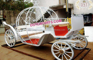 Chariot cendrillon blanche disney pour mariage, chariot de mariage style cendrillon, citrouille, Buggy - Product Image 6
