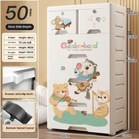 Armoire de rangement/organisateur en PP pour enfants, armoire de rangement en plastique à 3-5 niveaux pour la chambre à coucher, rangement pour vêtements de bébé