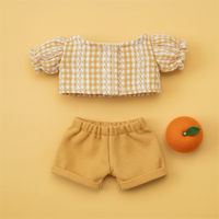 Ensembles de costumes de poupée de dessin animé sur mesure, tenues de remplacement Labub, accessoires de poupée à deux pièces à la mode pour s'habiller