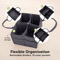 Organisateur de couches pour bébé en feutre, panier de rangement extra-large pour la crèche, pour la station de change