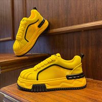 Chaussures de marche à plateforme pour hommes, en maille d'été, à semelle épaisse, avec fermeture auto-agrippante, style Joker, à bout coquille