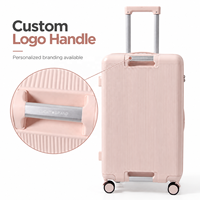 Nouvelle conception, logo personnalisé, ensemble de bagages 3 pièces, valises à roulettes 20/24/28 pouces, sacs de voyage rigides, ensemble de valises à roulettes