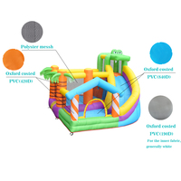 Parcours d'obstacles gonflable amusant pour enfants, château gonflable, ensemble de jeux d'extérieur avec souffleur d'air
