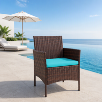 Ensemble de canapé et table basse d'extérieur en rotin, prix direct usine, durable, pour jardin, hôtel, appartement, conversation