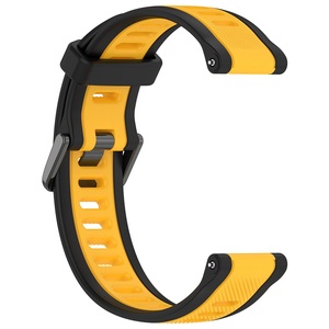 <span class=keywords><strong>Correa</strong></span> de silicona bicolor para <span class=keywords><strong>reloj</strong></span> <span class=keywords><strong>Garmin</strong></span> Forerunner 165 265 255 Vivoactive 3 4 5 <span class=keywords><strong>Venu</strong></span> 2 <span class=keywords><strong>SQ</strong></span> 3 3S de 18mm, 20mm y 22mm - Product Image 5
