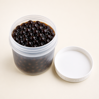 Tasse doseuse pour thé aux perles, sirop, confiture, avec bouchon à vis, pot à ingrédients pour thé au lait, contrôle des portions, finition mate, réutilisable, lot en gros