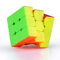 Cubo Mágico Promocional, Rompecabezas para Aliviar el Estrés, Cubo 3D Educativo para Niños, Cubo Mágico Qiyi de Tres Niveles