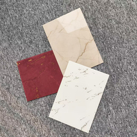 Planche stratifiée en acrylique plaquée or et argent à motif marbré pour comptoirs de salle de bain d'hôtels modernes - Résistante à l'eau et écologique