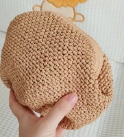 Usine OEM Raphia Crochet Pochette Tissé Paille D'été Sac À Main Pochette Pochette Avec Métal Caché Verrouillé