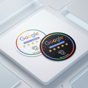 บัตรธุรกิจกันน้ำพร้อมระบบควบคุมการเข้าถึงผ่าน Google Review ใช้ชิป NTAG213/215 วัสดุอะคริลิก/พีวีซี ความถี่ 13.56 MHz - Product Image 4