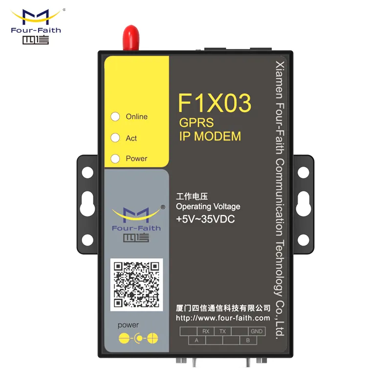 F1X03 산업용 무선 GPRS/GSM 모뎀 지원 SMS 다이얼, RS232 포트 및 APN/VPDN