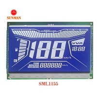 Ktm Rc 200 Mobil Motor Ebike Custom Speedometer Odometer Layar LCD dengan Lampu Latar Putih/Biru