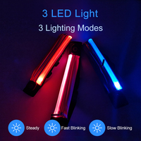 Ceinture de course lumineuse clignotante étanche rechargeable par USB avec fermeture éclair pour le sport